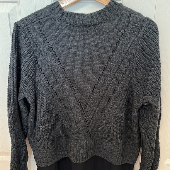 Thakoon chunky knit gray Sweater size XLarge - Picture 6 of 7